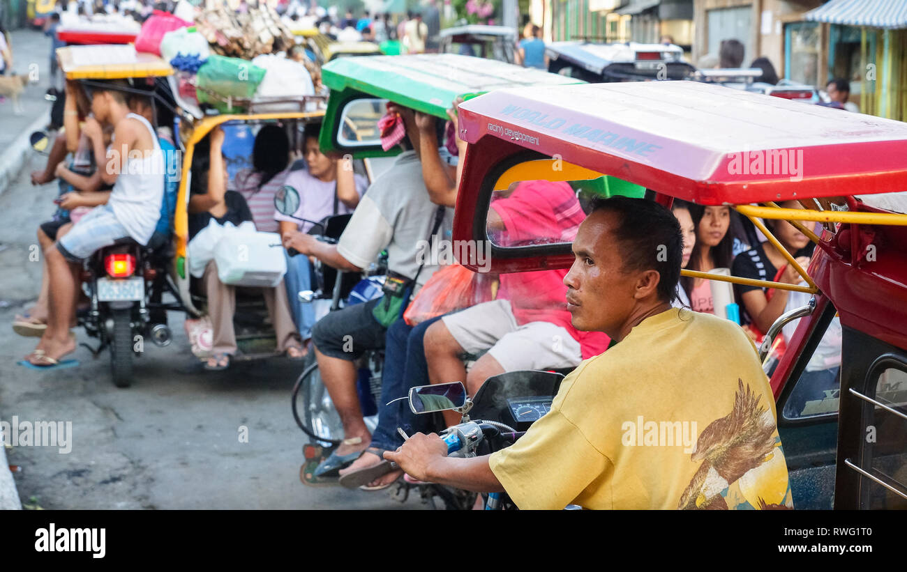 Tricycle Driver and Traffic Congestion in Miagao, Iloilo Philippines