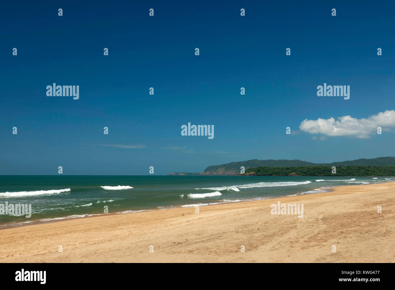 Crystal Clear Water At Agonda Beach South Goa India Stock Photo