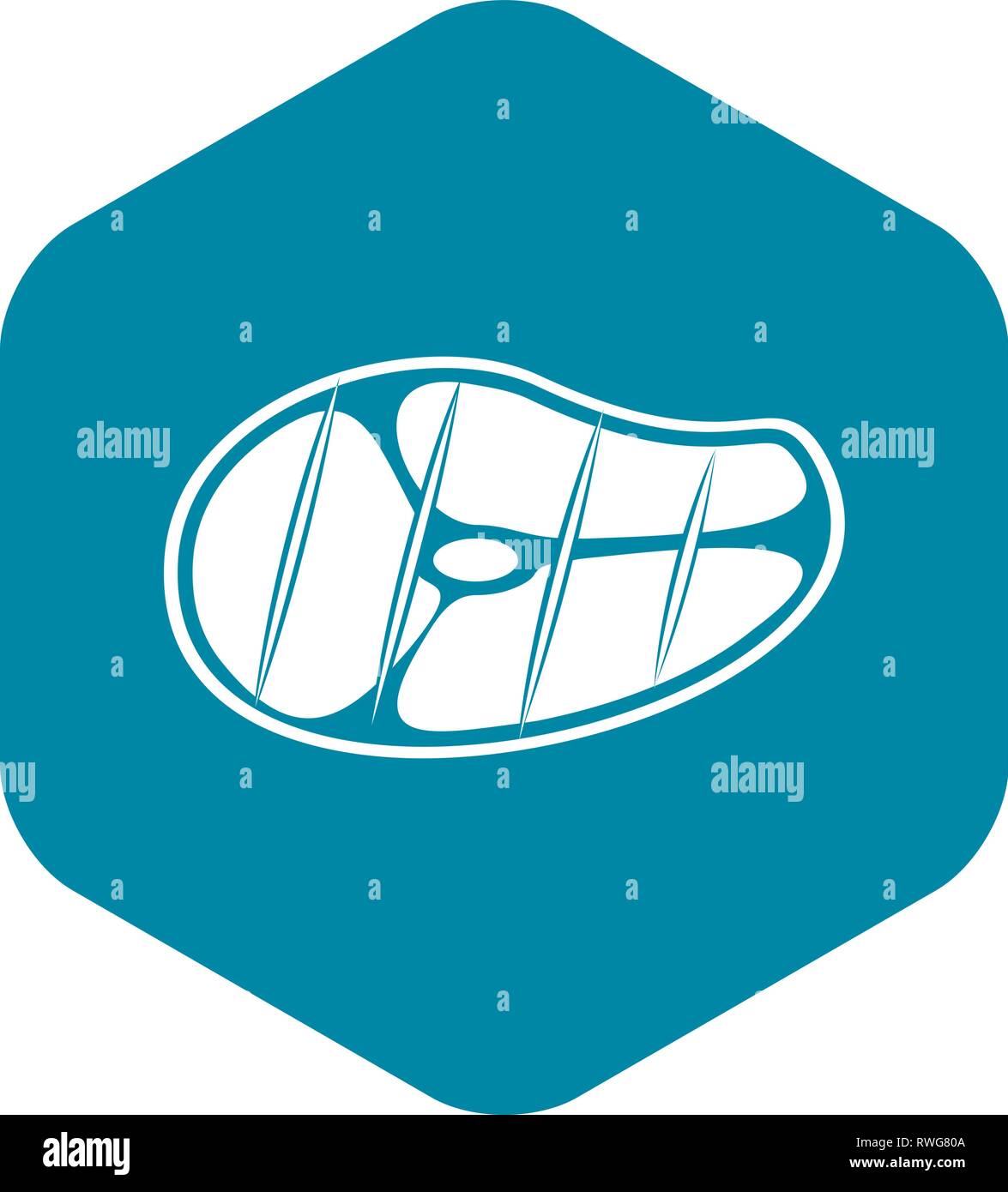 Steak Icon, simple style Stock Vector Image & Art - Alamy