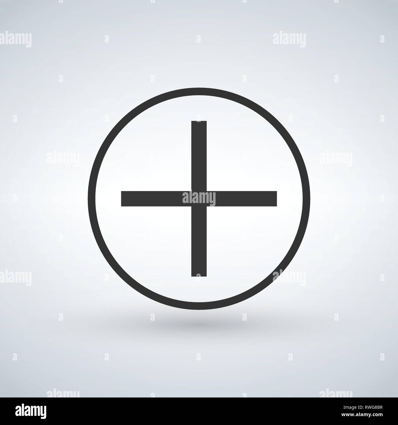 add button linear design for web and apps, vector illustration isolated ...