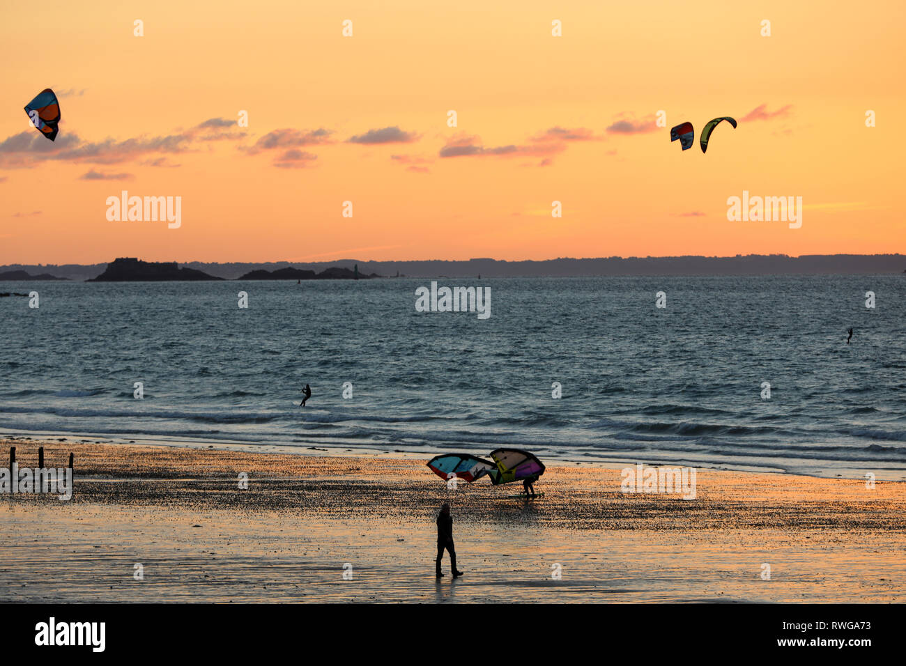 Saint Malo Beach Stock Photos Saint Malo Beach Stock
