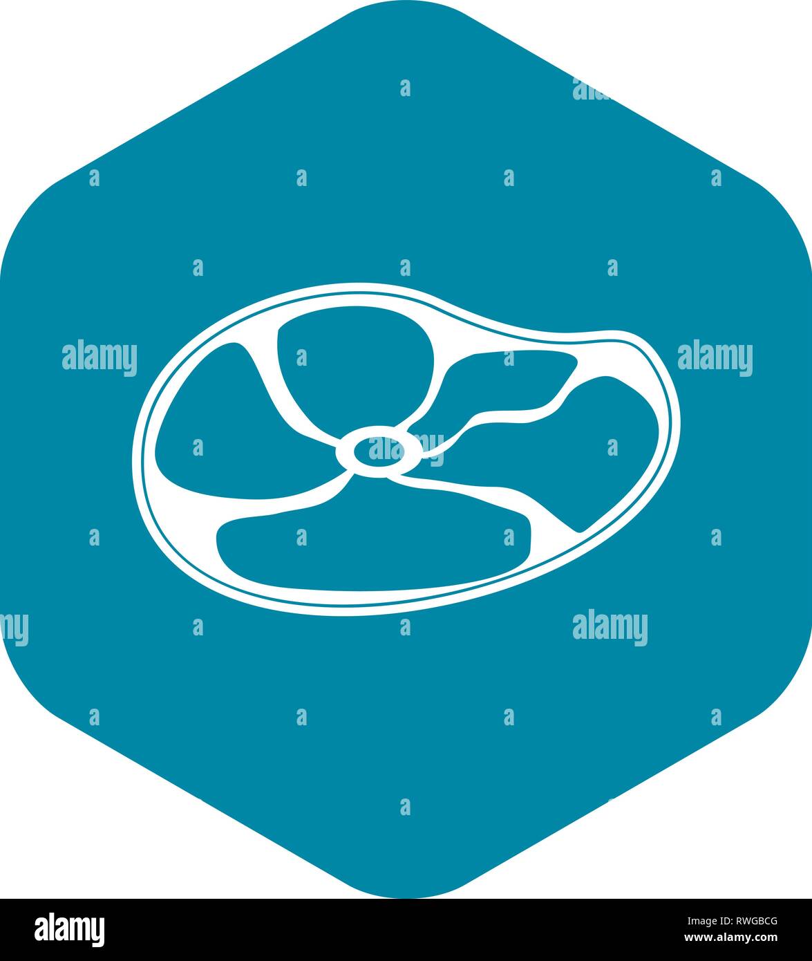 Steak Icon, simple style Stock Vector Image & Art - Alamy