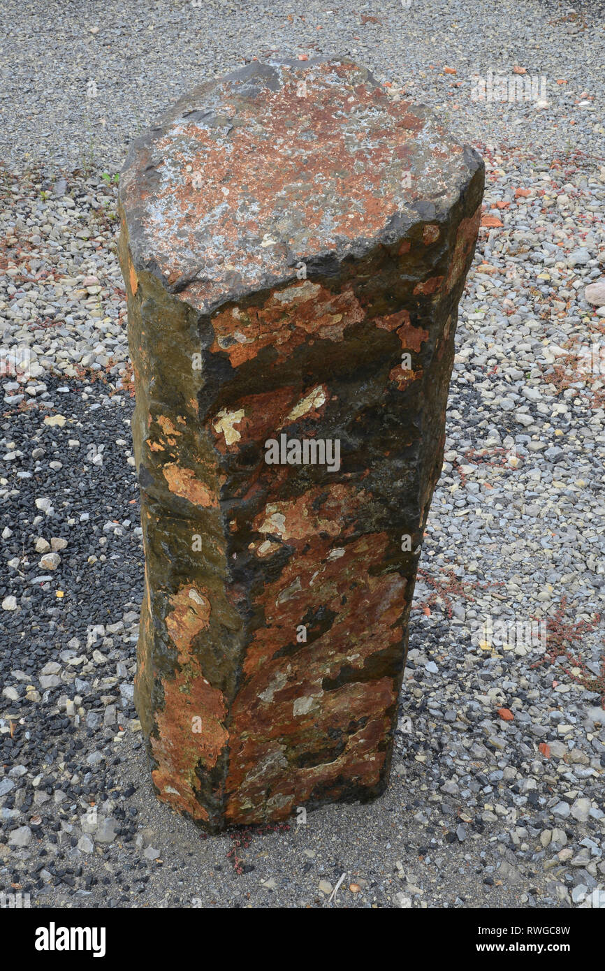 Columnar basalt. Bavaria, Germany Stock Photo