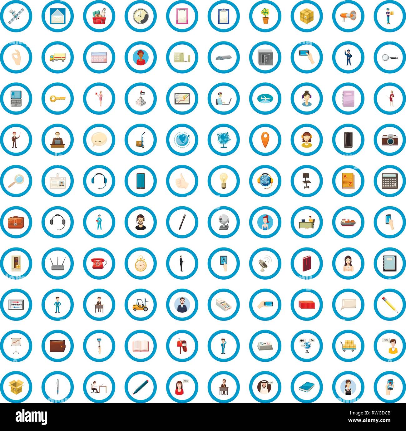 100 database icons set, cartoon style Stock Vector Image & Art - Alamy