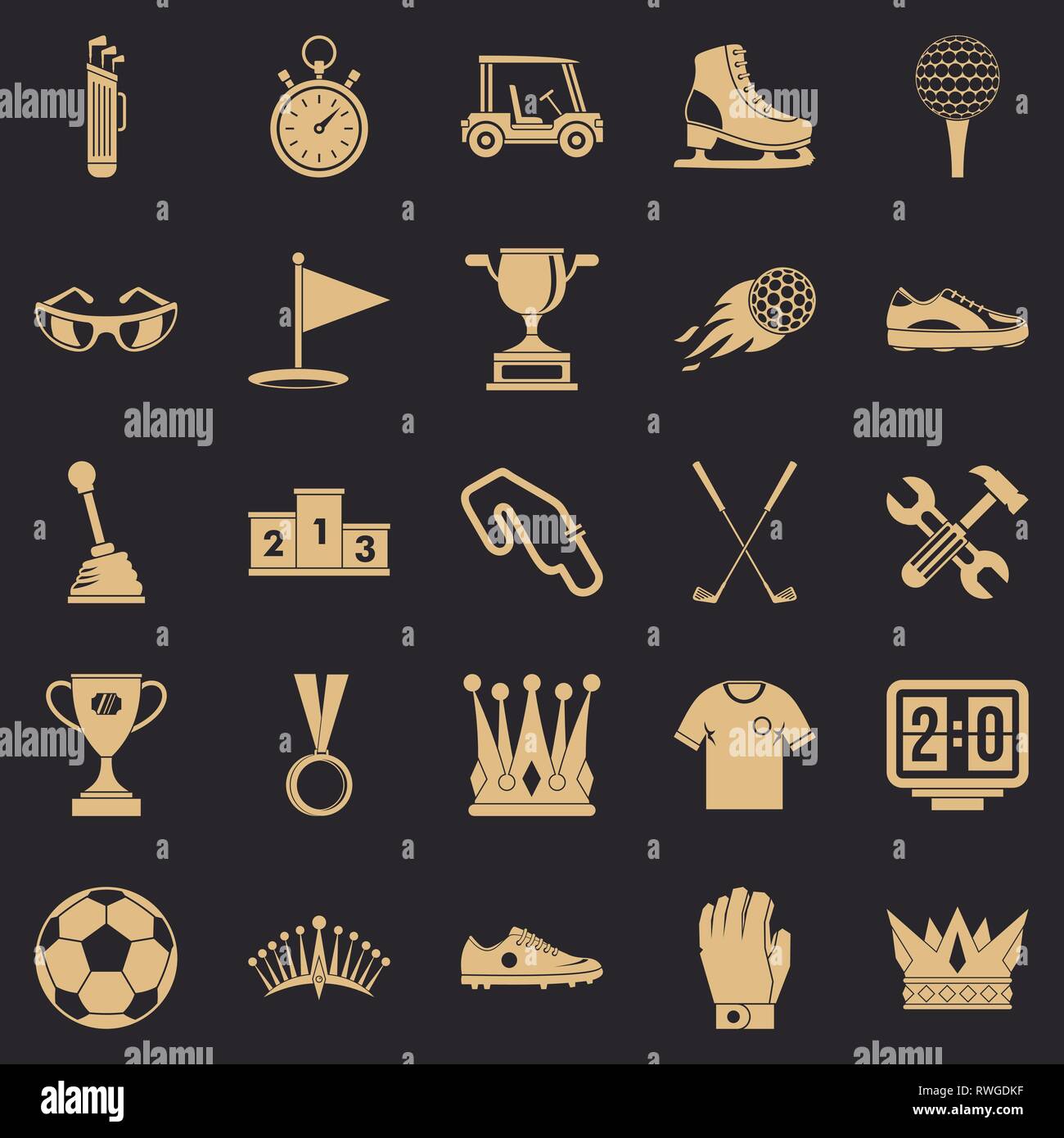 Prize icons set, cartoon style Stock Vector Image & Art - Alamy