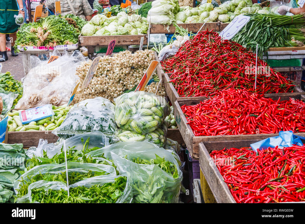 Wet red chillies hi-res stock photography and images - Alamy