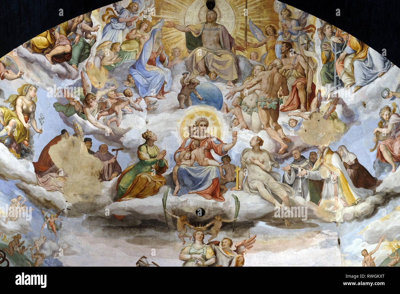 Last Judgment, fresco by Vasari in the Cattedrale di Santa