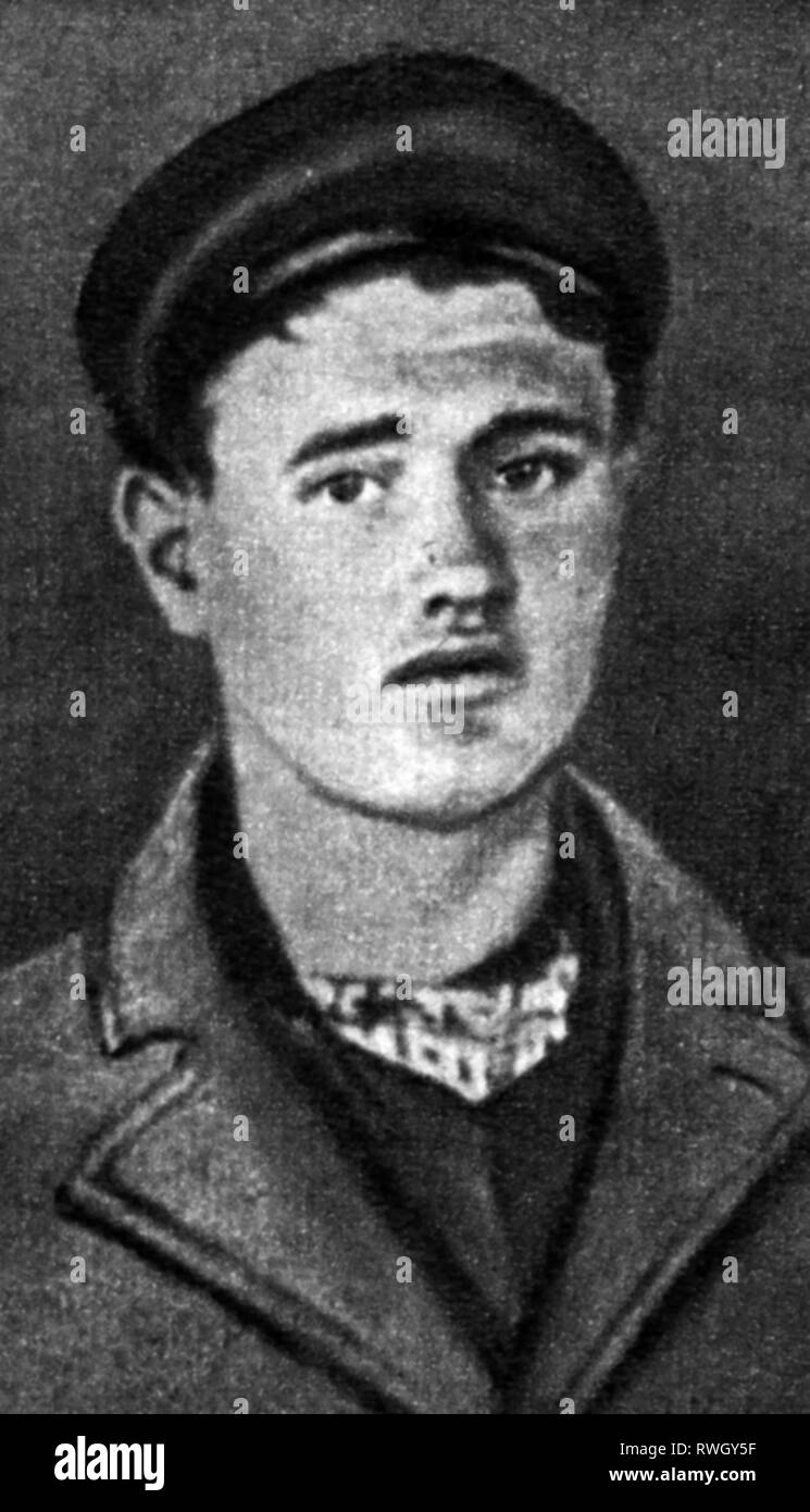 Kuerten, Peter, 26.5.1883 - 2.7.1931, German criminal (serial killer), the temporarily suspect  mentally ill worker Johann Stausberg, portrait, April 1929, Additional-Rights-Clearance-Info-Not-Available Stock Photo