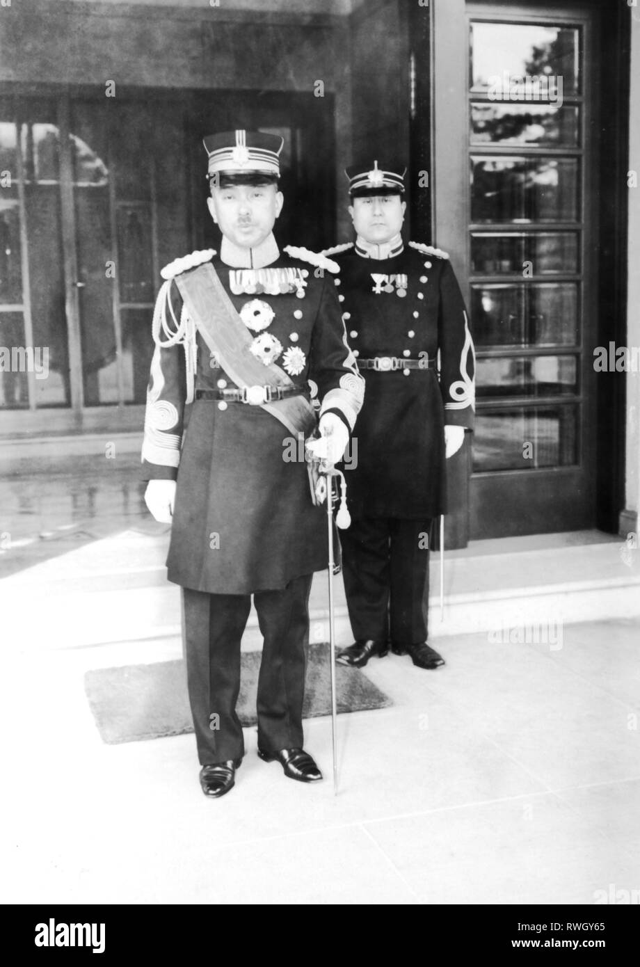 Asaka Yasuhiko, prince, 2.10.1887 - 12.4.1981, Japanese general, full-length, member of the Supreme Counsil of War 14.3.1938 - 2.9.1945, shortly after his appointment, Tokyo, 14.3.1938, Additional-Rights-Clearance-Info-Not-Available Stock Photo