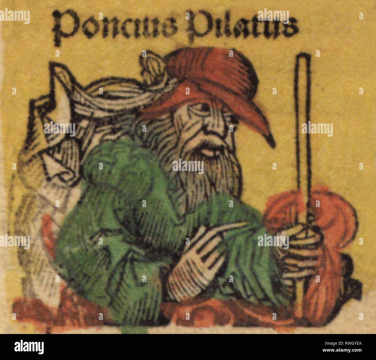 Pontius Pilate, Roman politician, prefect of Judea 26 - 36 AD ..., حجم الصورة 1300x1246