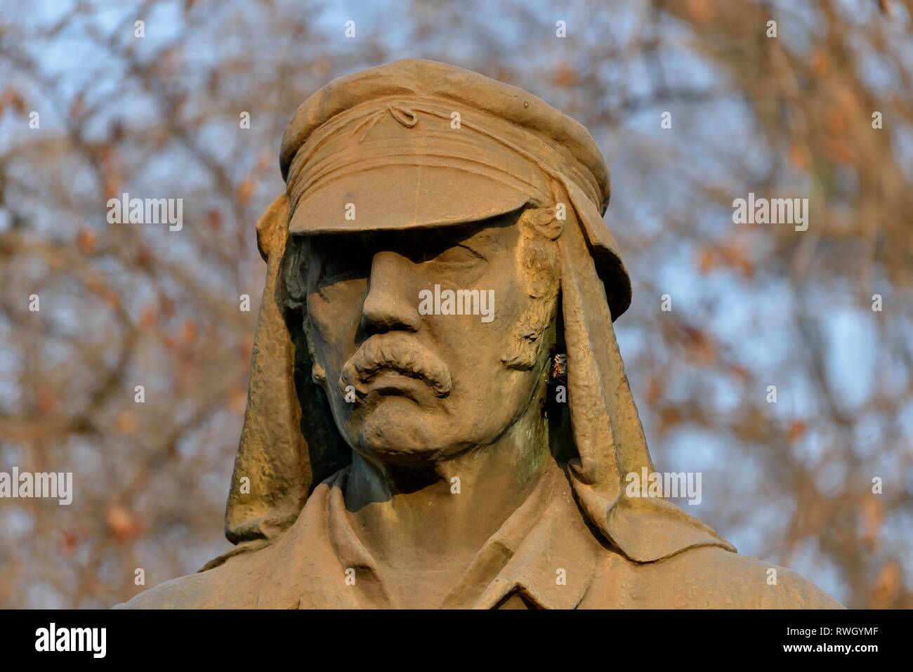 Livingstone, David, 19.3.1813 - 8.5.1873, British discoverer and missionary, statue, Simbabwe, Africa, Additional-Rights-Clearance-Info-Not-Available Stock Photo