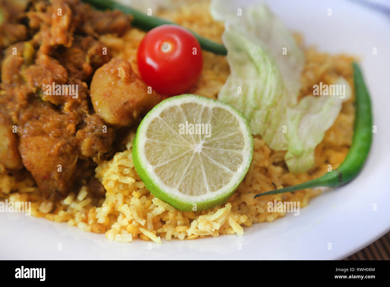 Khichuri made from rice and lentils, a very popular cuisine in Indian ...
