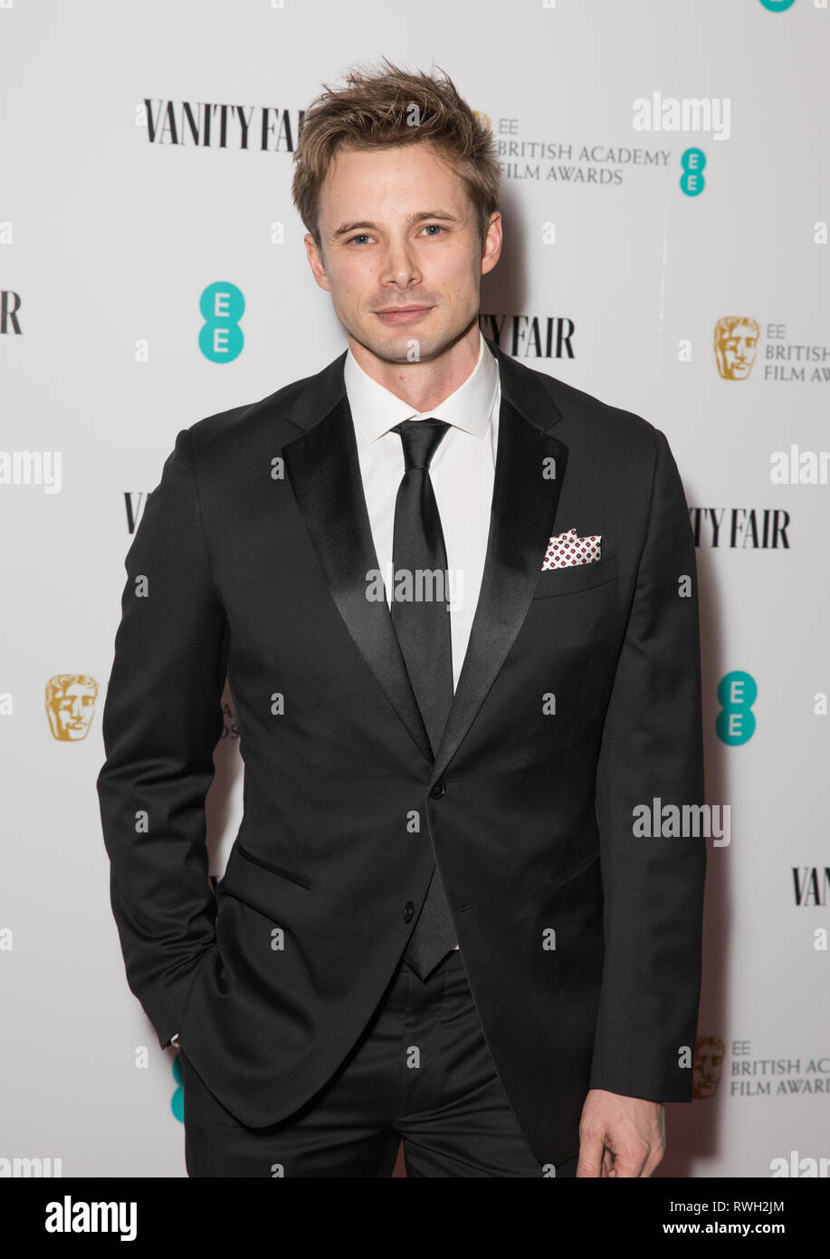 Vanity Fair EE Rising Star Party at The Baptist at L’Oscar Hotel in Holborn, London.  Featuring: Bradley James Where: London, United Kingdom When: 31 Jan 2019 Credit: Phil Lewis/WENN.com Stock Photo