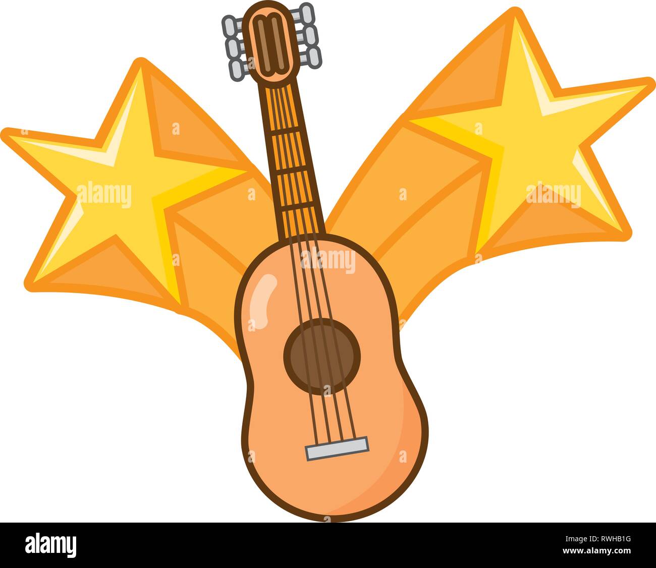 guitar instrument stars Stock Vector Image & Art Alamy