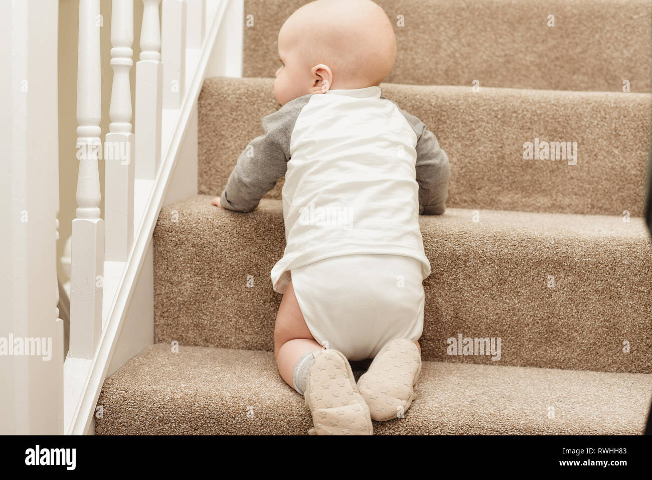 When do babies start crawling hotsell up stairs