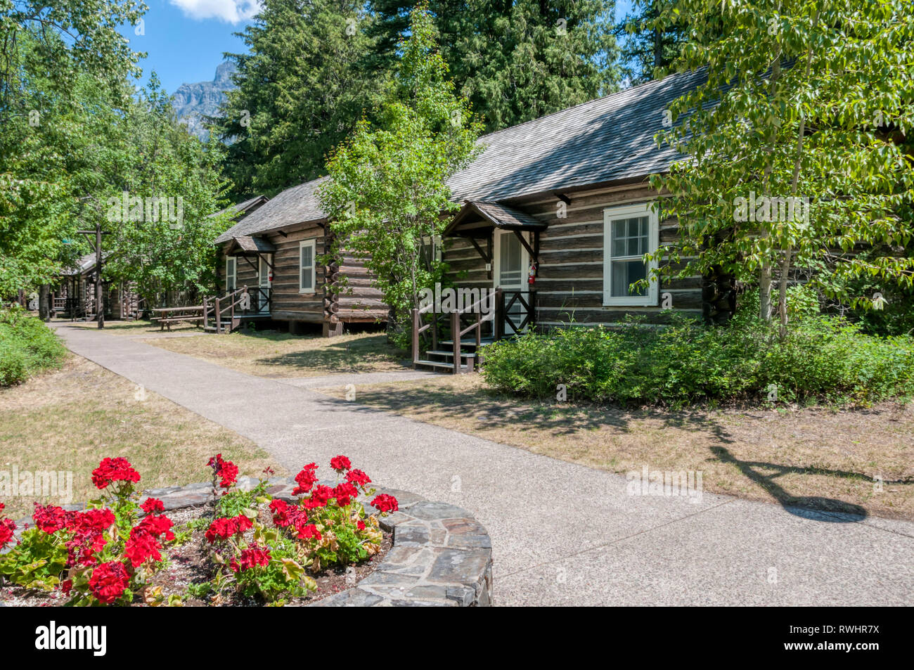 Holiday Cabins At The Lake Mcdonald Lodge In Glacier National Park