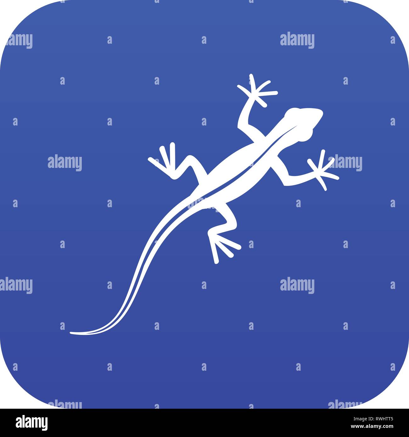 Lizard icon digital blue Stock Vector Image & Art - Alamy