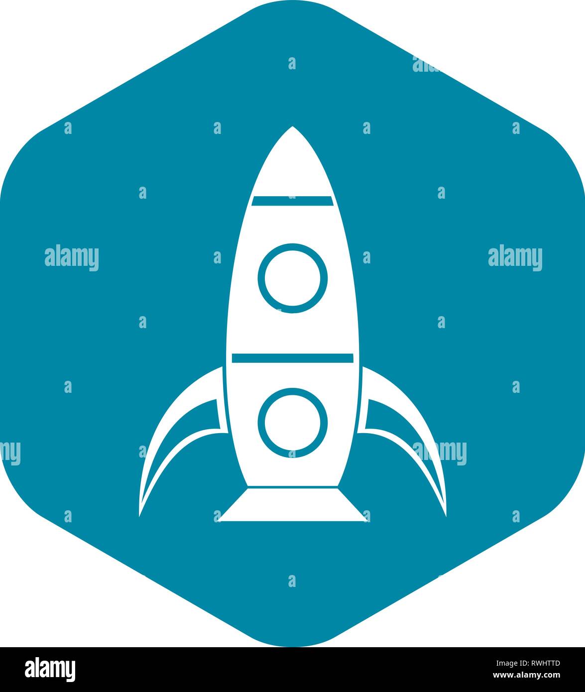 Rocket icon, simple style Stock Vector Image & Art - Alamy