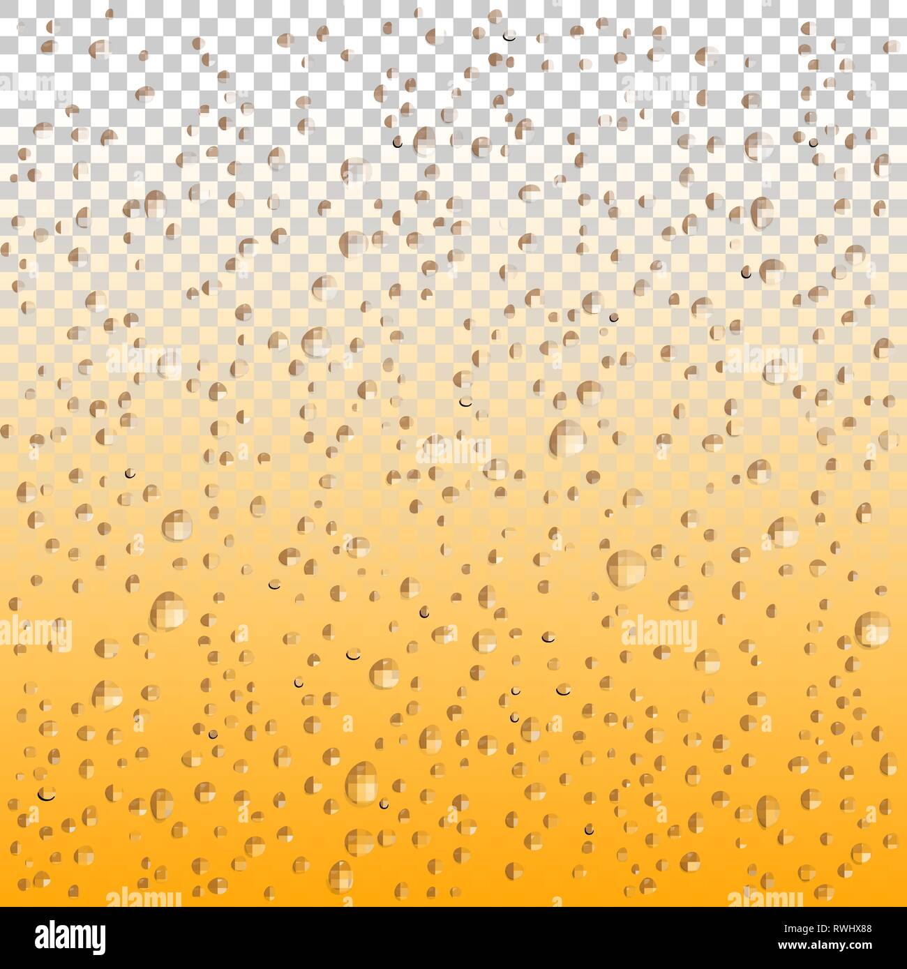 Beer drops on glass, Vector Water drops on glass. Rain drops on ...