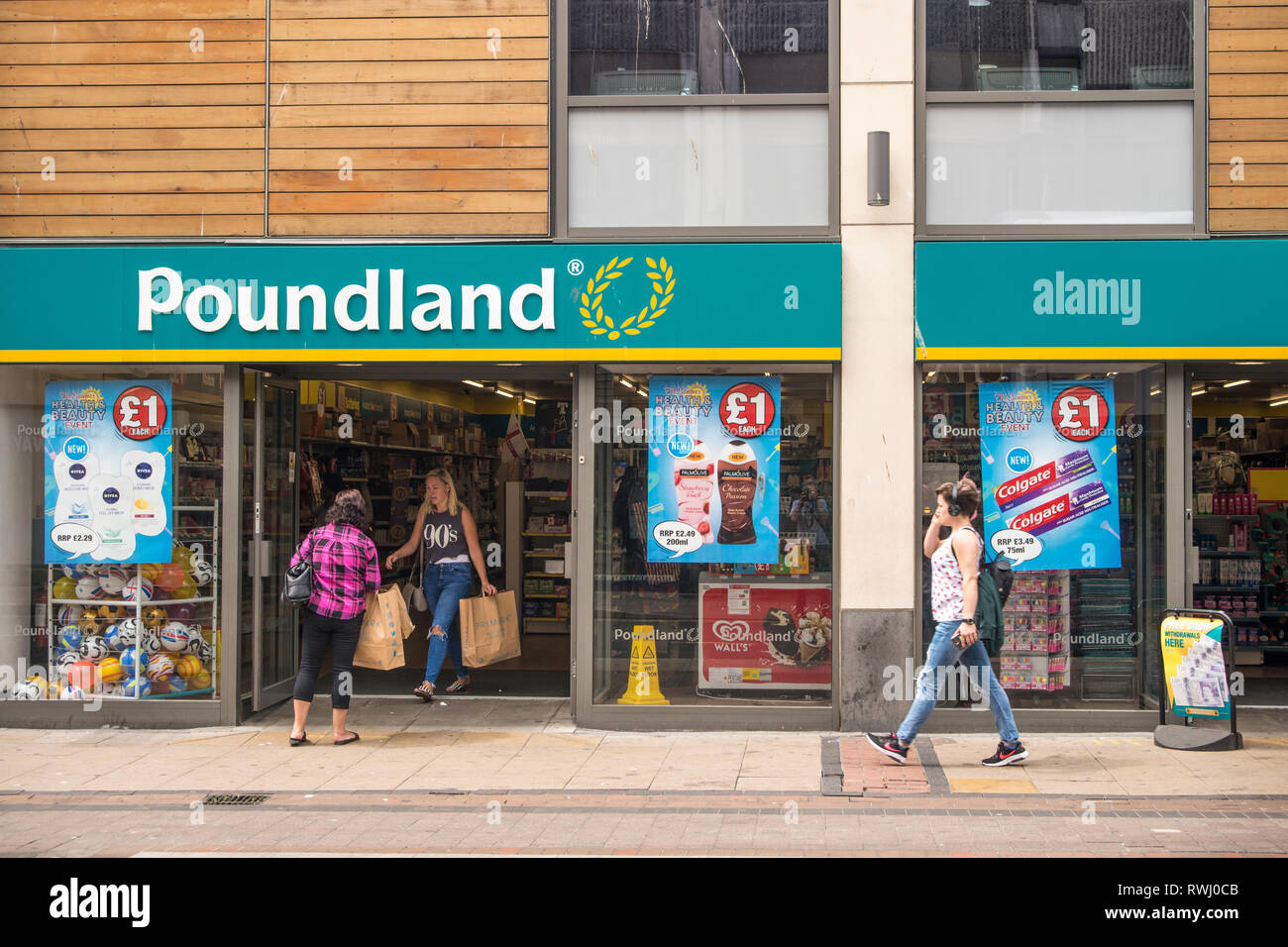 Poundland store, Bristol, UK Stock Photo