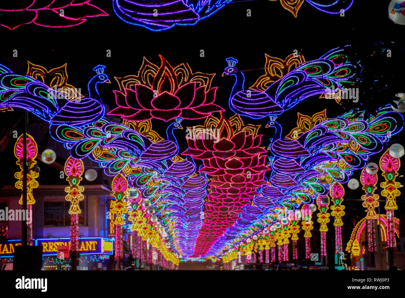 Asia, Singapore, Little India, Diwali Stock Photo