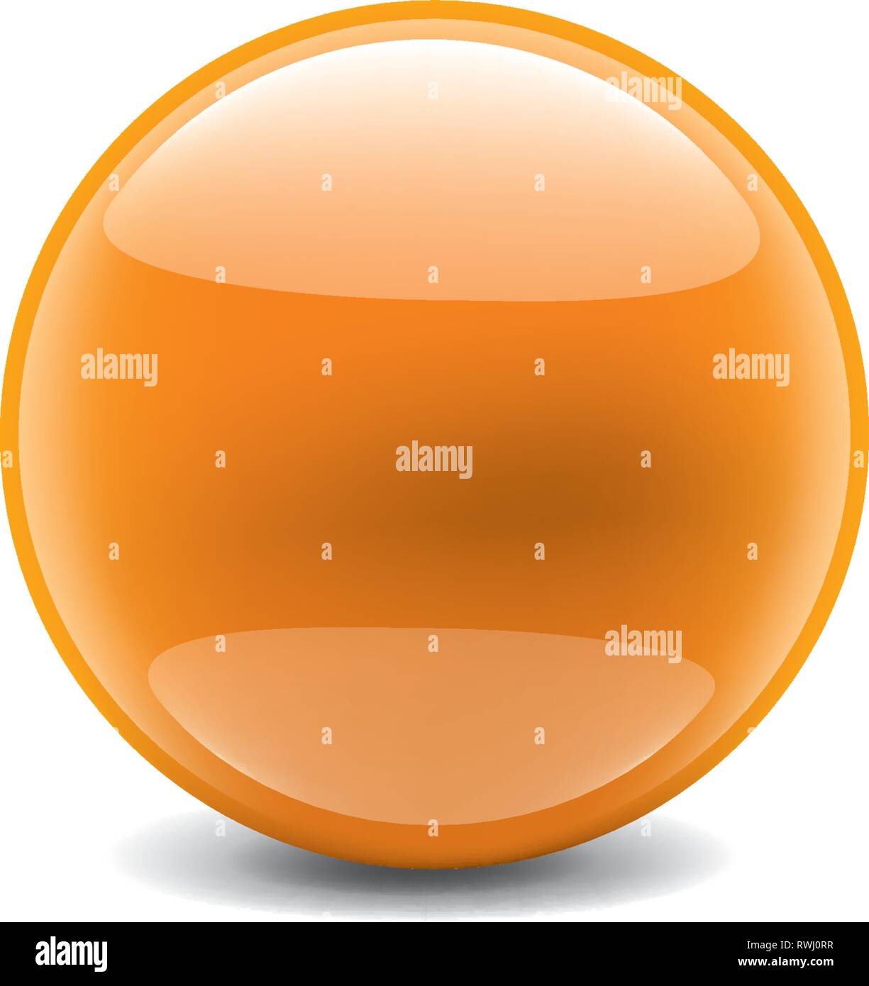 orange sticker on white background. Vector illustration Stock Vector