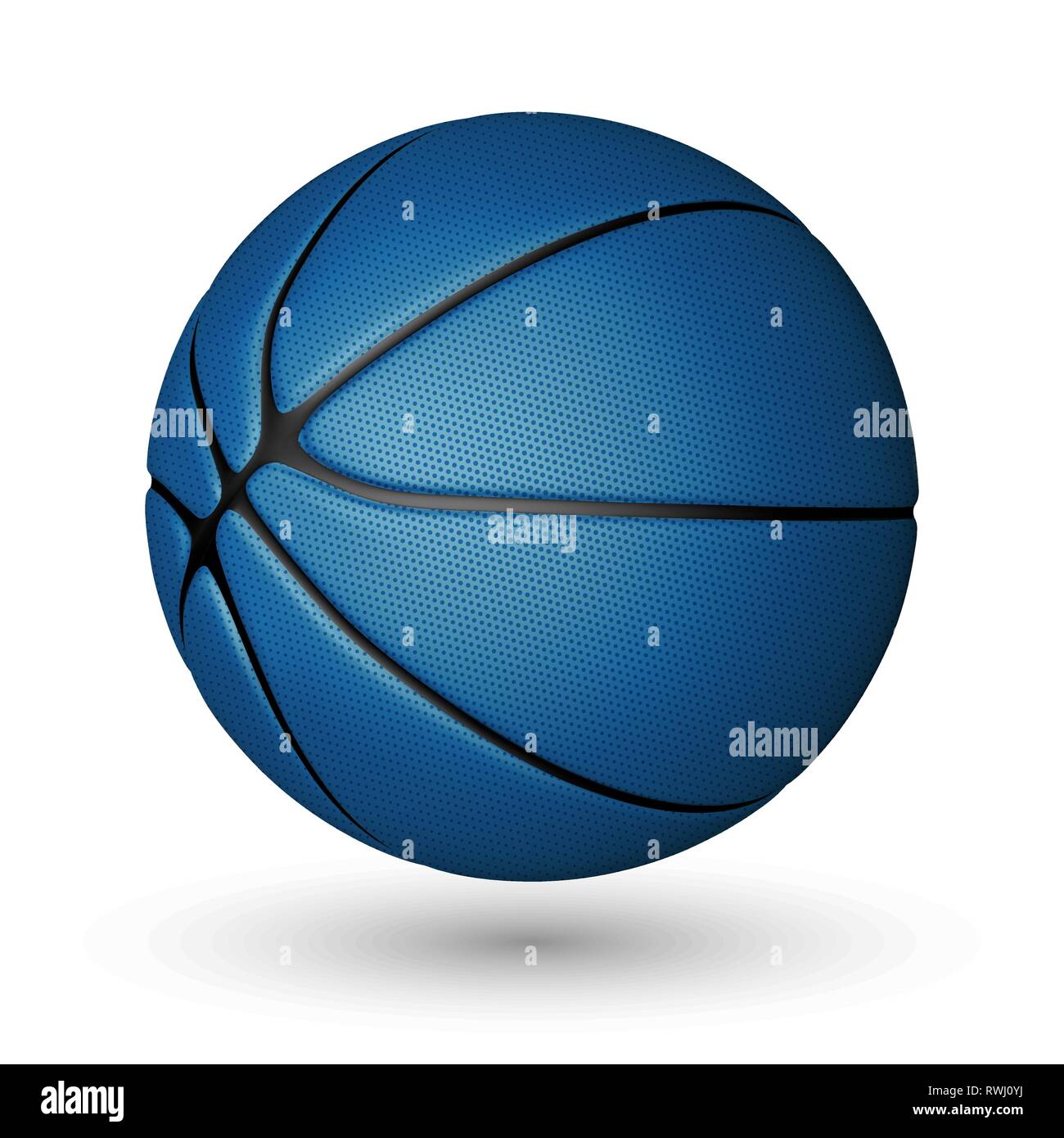 Basketball ball isolated on a white background. Realistic Vector ...