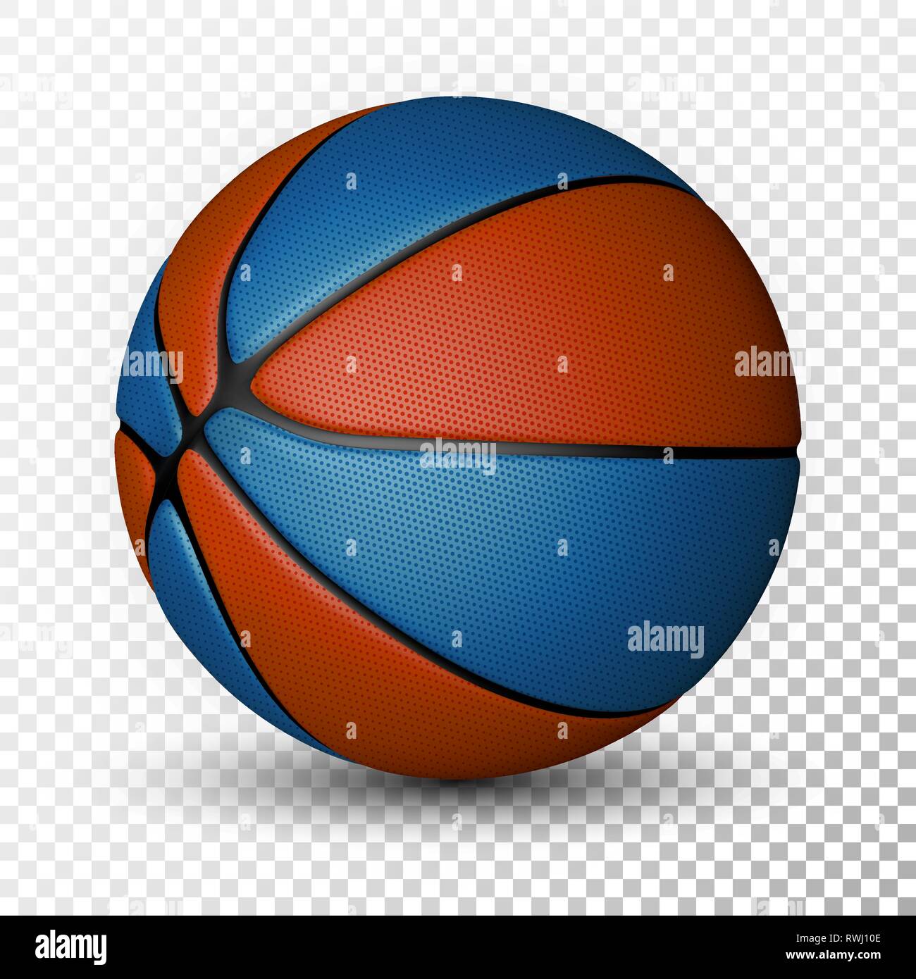 Basketball ball isolated on a white background. Realistic Vector ...