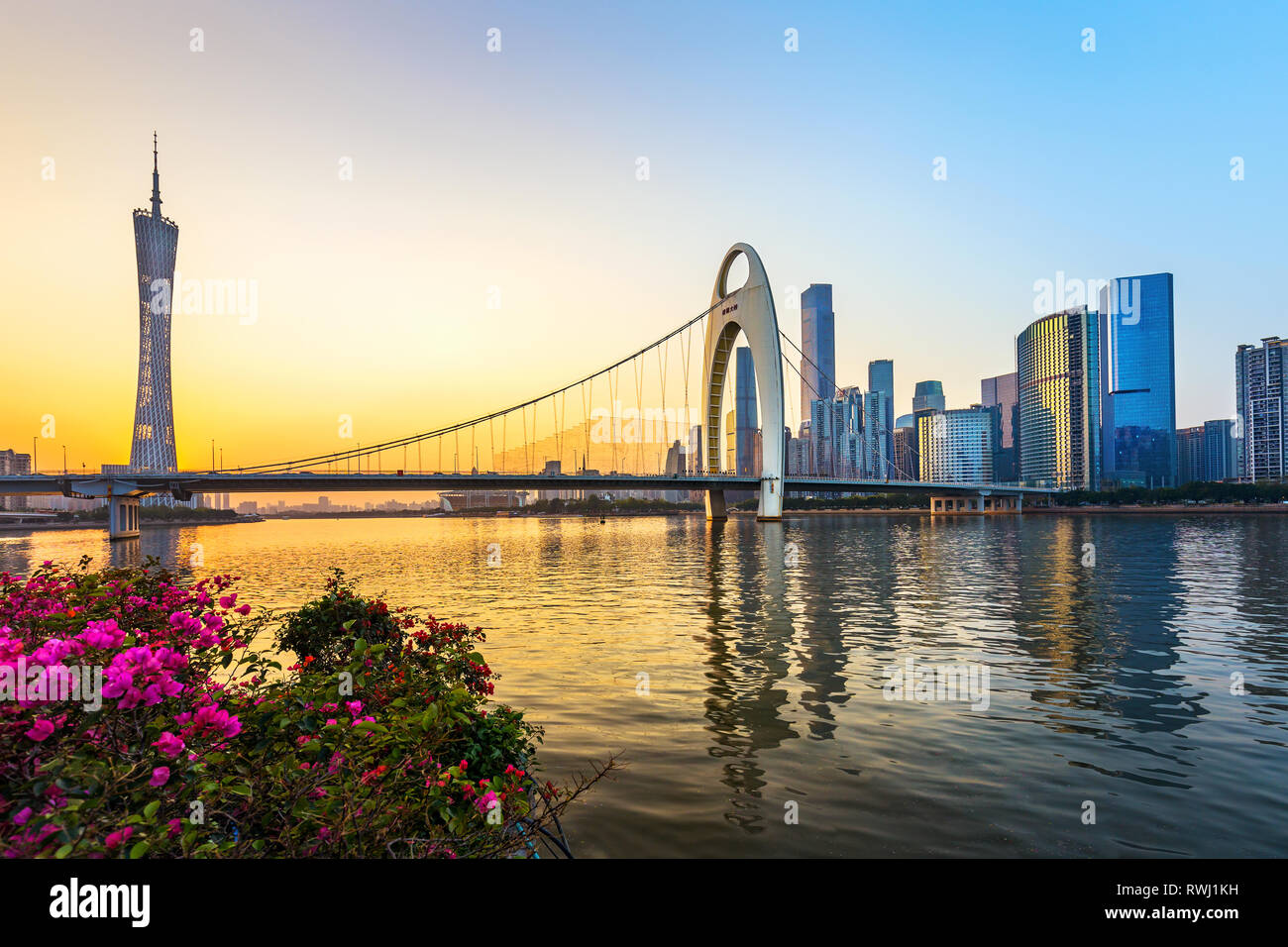Urban scenery of Guangzhou, China Stock Photo
