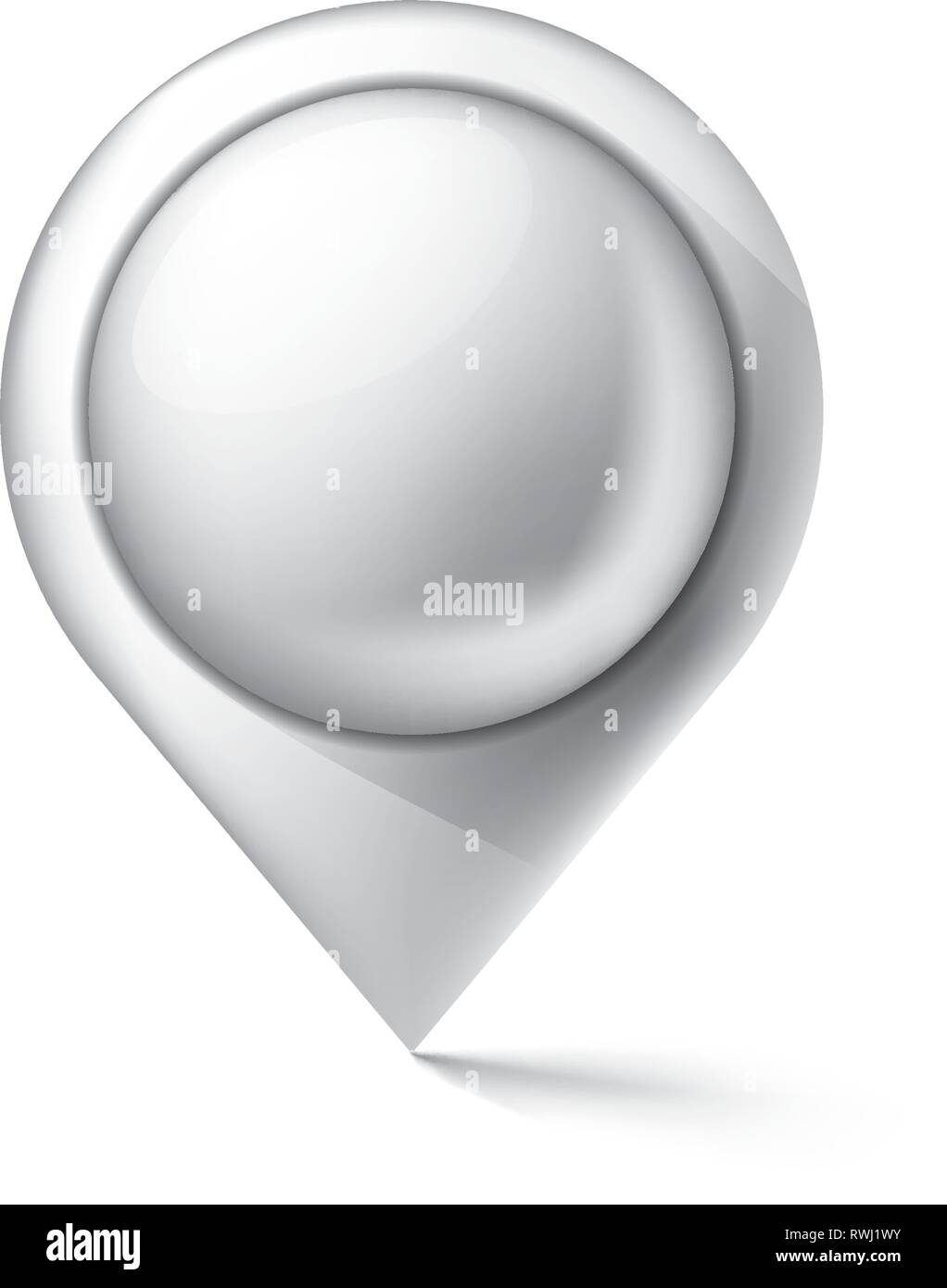 white sticker on white background. Vector illustration Stock Vector ...