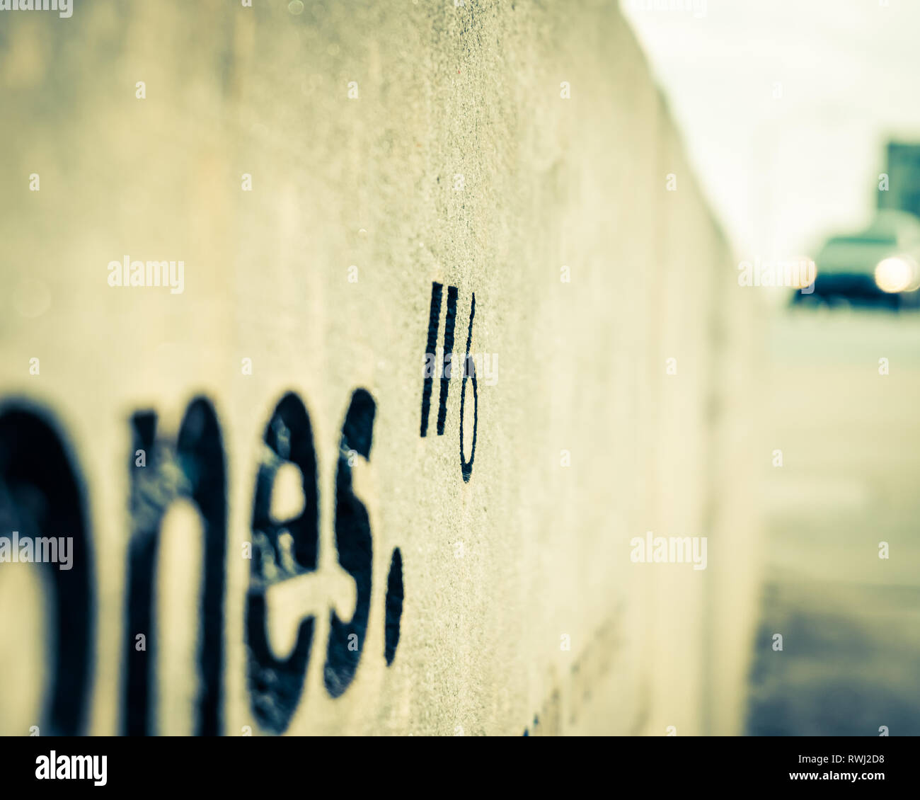 End of the Wall Stock Photo Alamy