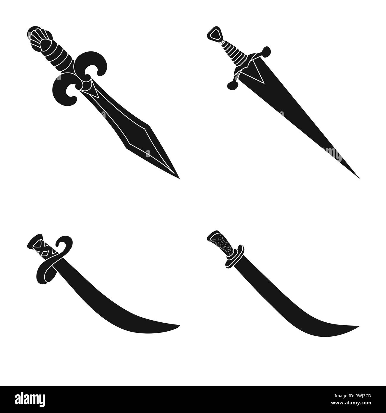 Free Vector  Knifes set for game
