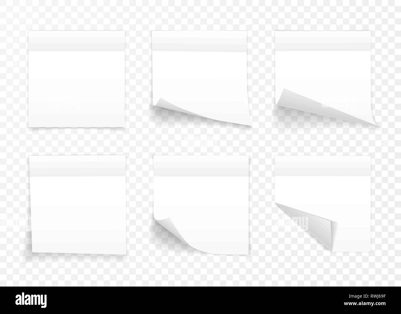 Blank post it notes Black and White Stock Photos & Images - Alamy