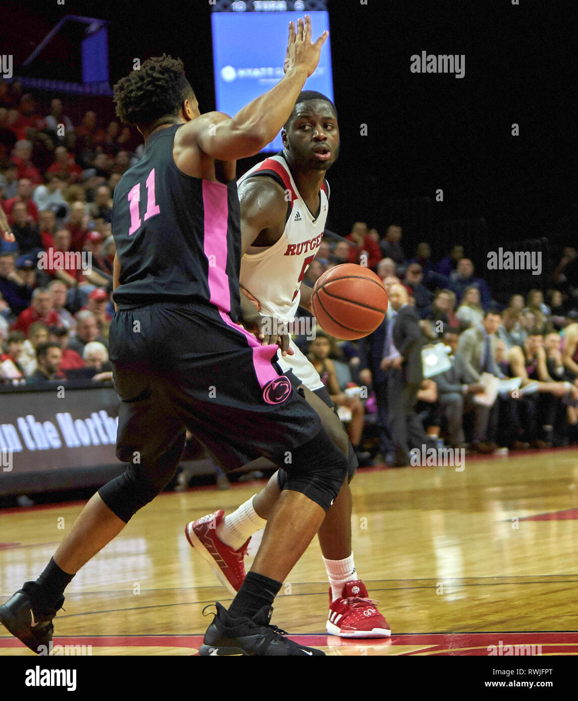 Rutgers scarlet knights forward eugene omoruyi 11 hires stock