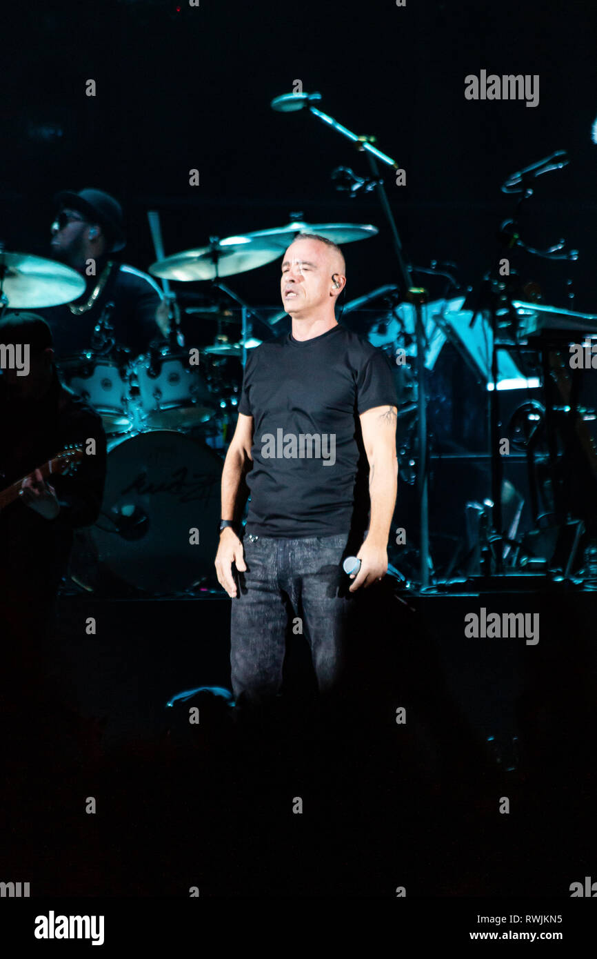 Milan, Italy. 7th March, 2019. Eros Ramazzotti performs in concert with his  "Vita Ce N'è