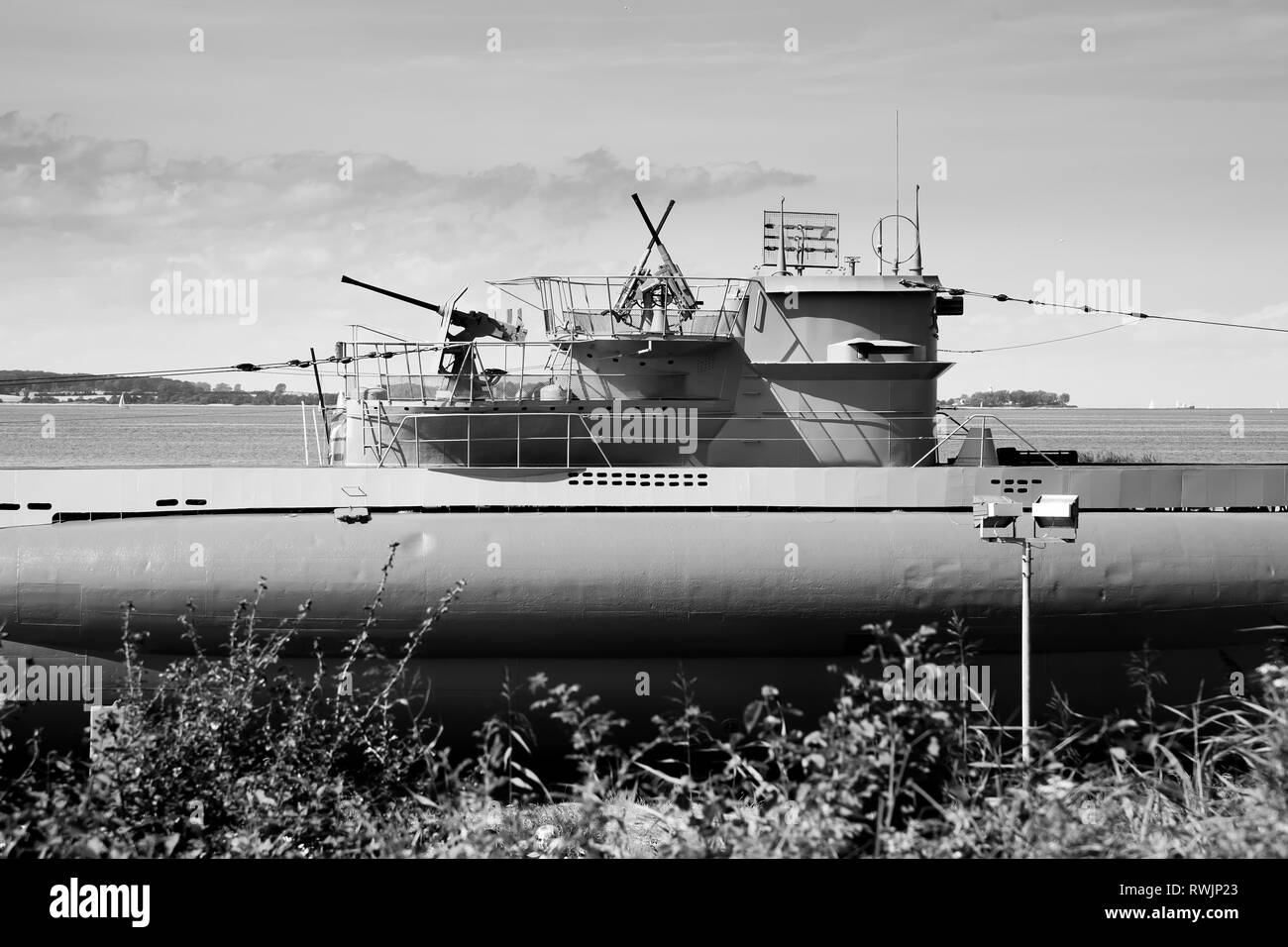 German world war 2 submarine type VIIC/41 - conning tower Stock Photo