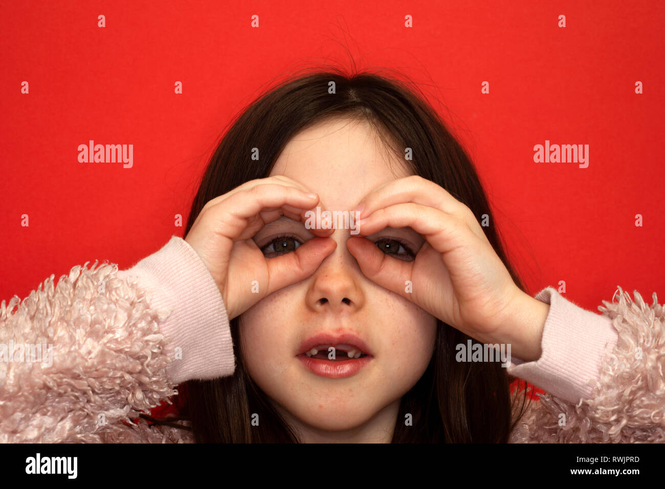 6 Year Old Girl Stock Photo Alamy