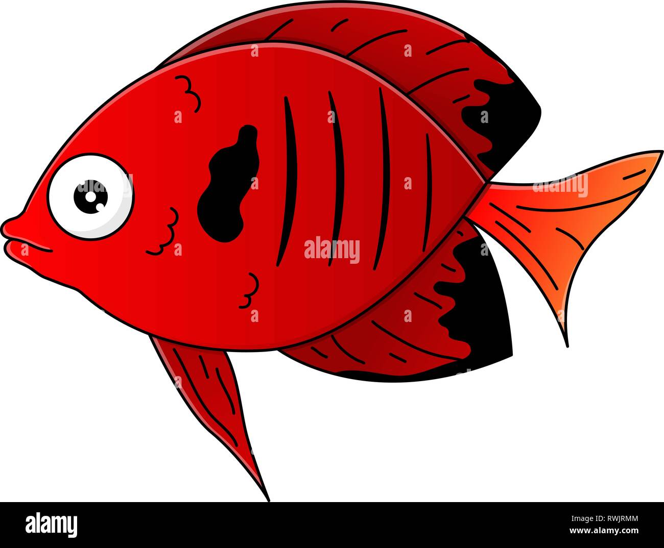 Cartoon red fish hi-res stock photography and images - Alamy