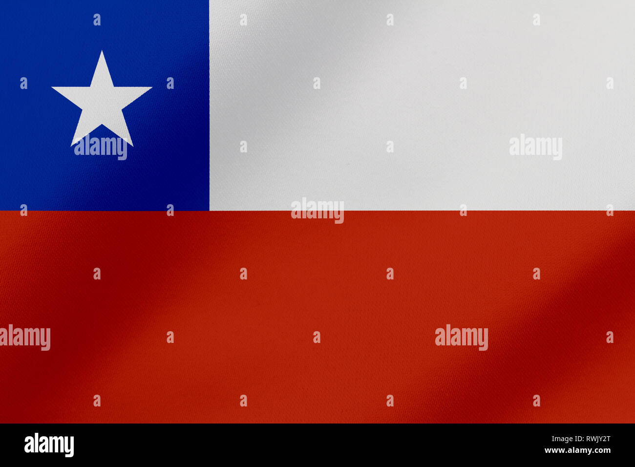 Beautiful Chile waving flag illustration Stock Photo Alamy