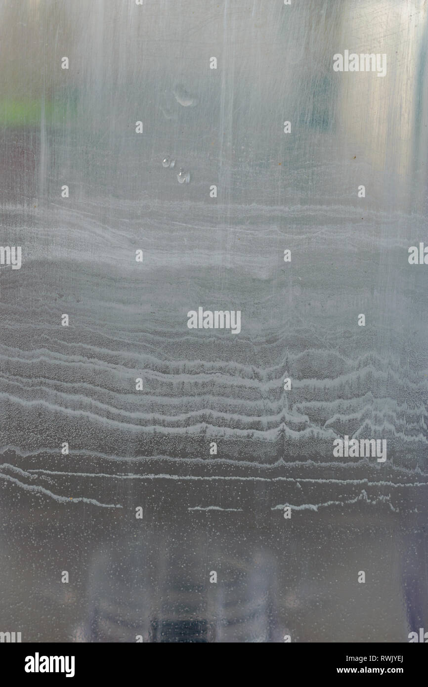 Limescale on plastic water tank from coffee machine Stock Photo Alamy