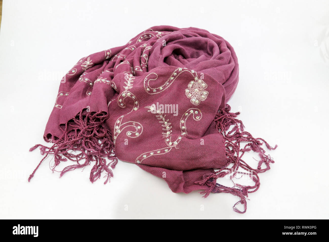 Scarf for women fashion, a length or square of fabric worn around the