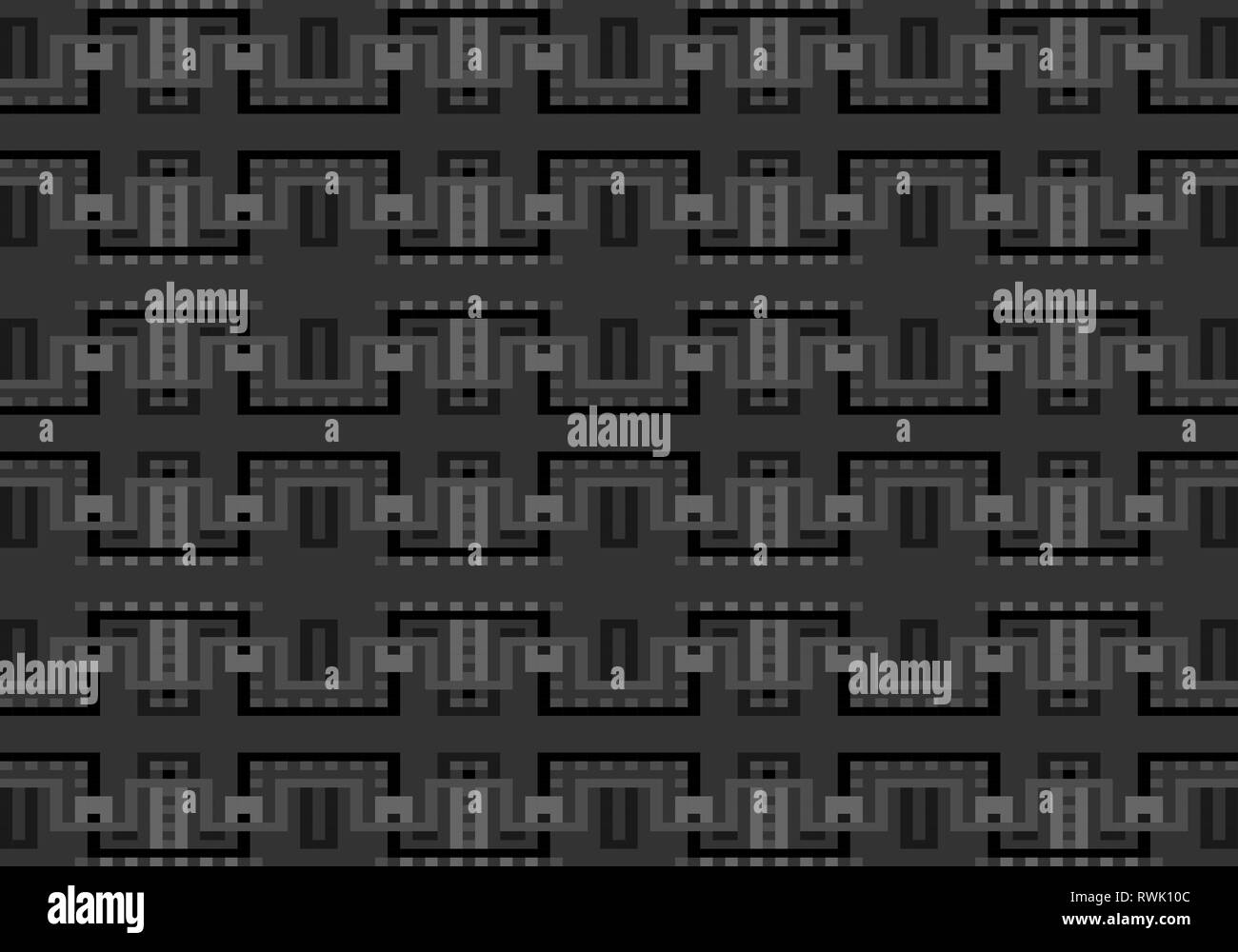 Vector geometric seamless pattern with colorful lines and squares Stock ...