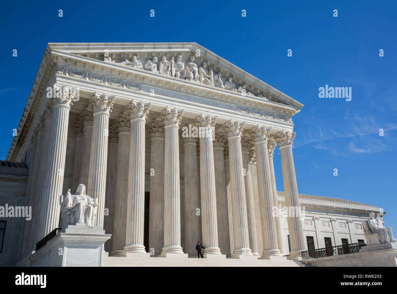 United States Supreme Court Building; Washington DC, United States of America Stock Photo