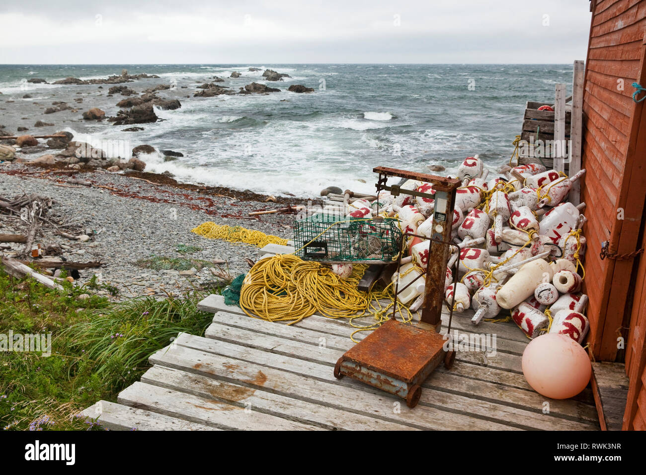 Fishing Cabin In Newfoundland Canada Stock Photos Fishing Cabin