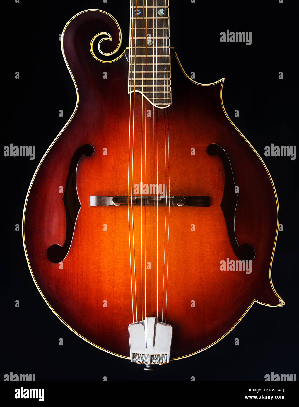 Close-up of a mandolin Stock Photo