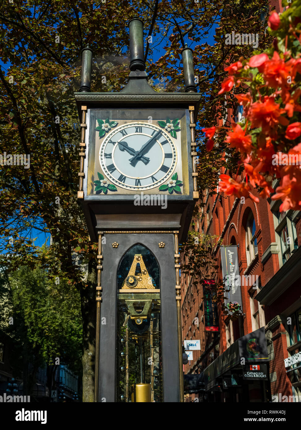 Gastown steam clock; Vancouver, British Columbia, Canada Stock Photo Alamy
