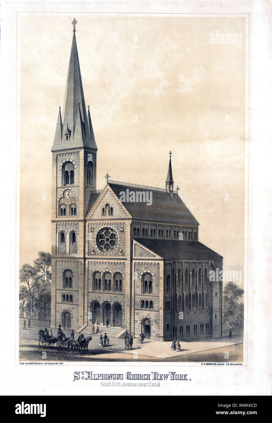 New york city st alphonsus church hires stock photography and images