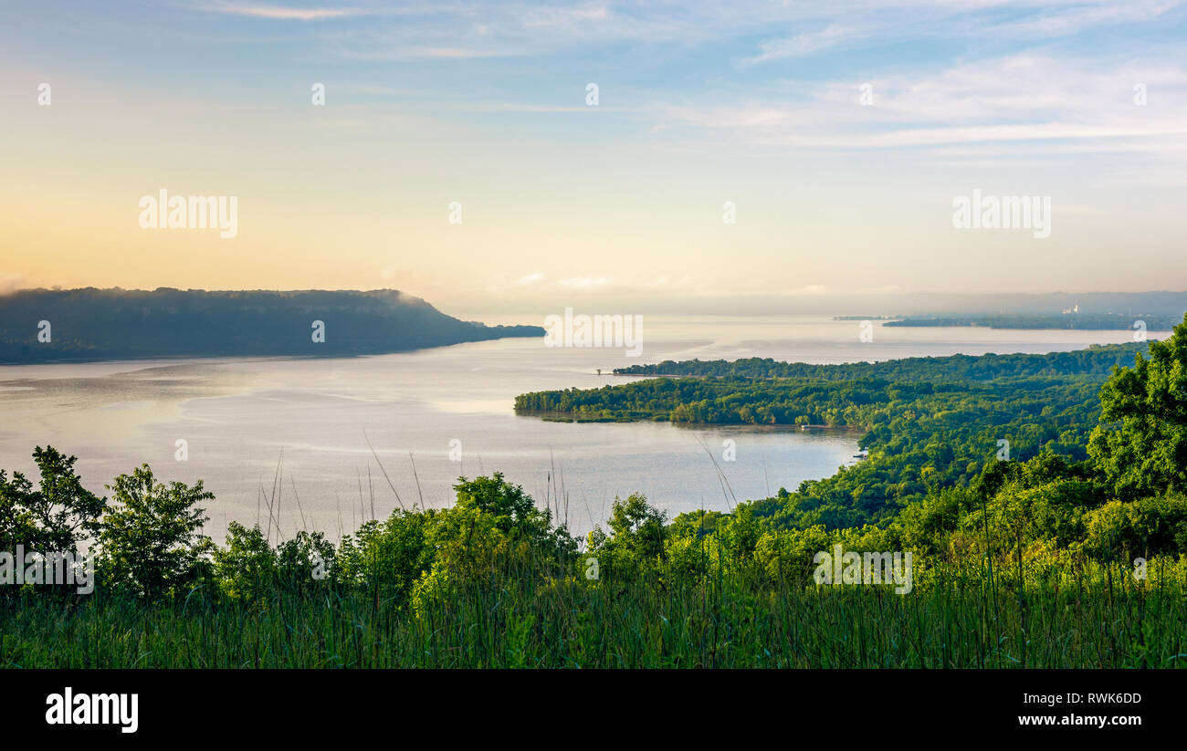 Scenic View of the Mississippi River & Lake Pepin