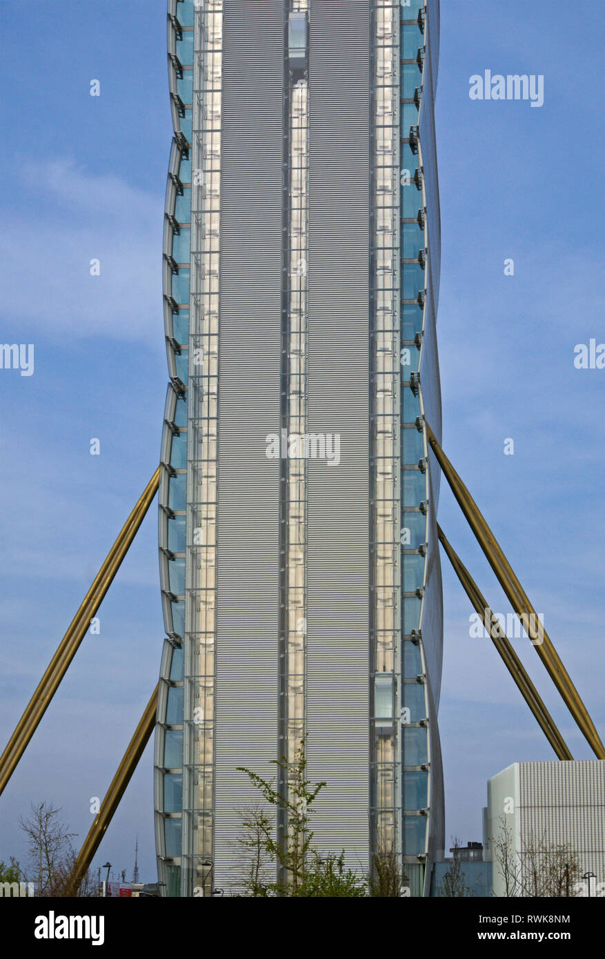 Allianz Tower Called Il Dritto by Arata Isozaki, Citylife, Milan, Italy Stock Photo