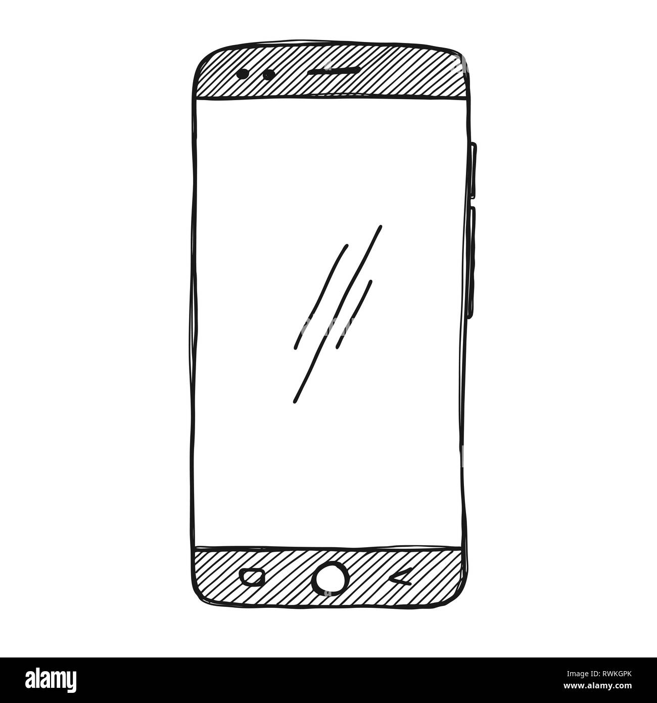 Cell Phone Sketch Images  Browse 75944 Stock Photos Vectors and Video   Adobe Stock